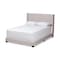 Baxton Studio Brady Modern Beige Upholstered King Size Bed 149-8946 - alternate 1